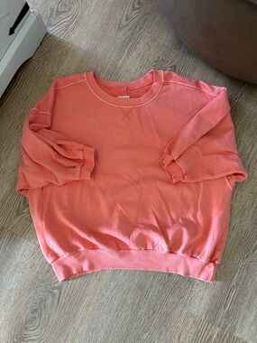 Pilcro Coral Short-Sleeve Crewneck Sweater